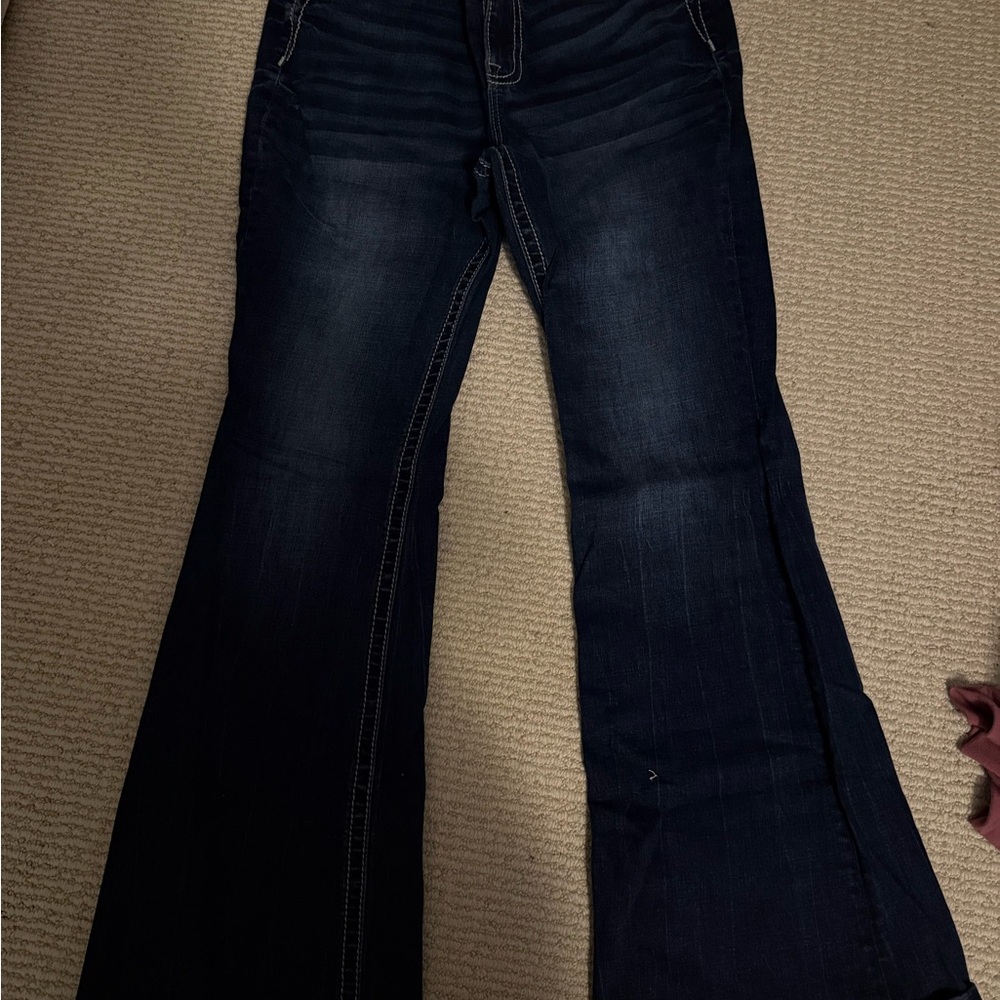 Miss Me Dark Indigo Flare Jeans